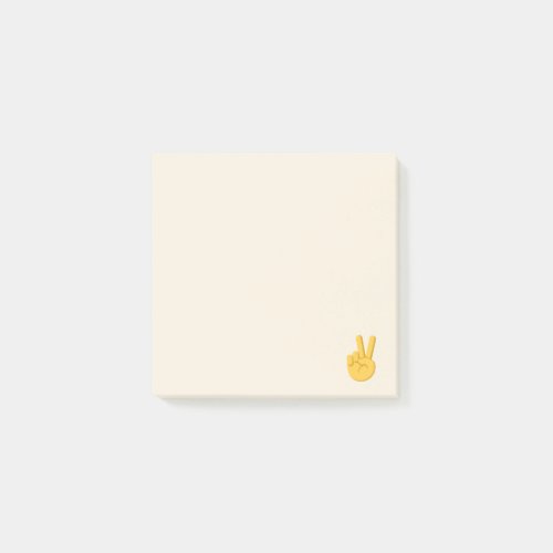 Peace Hand Sign Emoji Post_it Notes