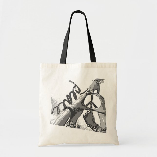 peace hands tote bag (Front)