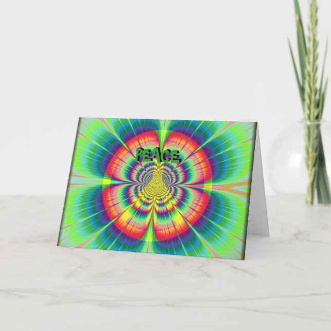 Peace Happy Birthday Card (Front)