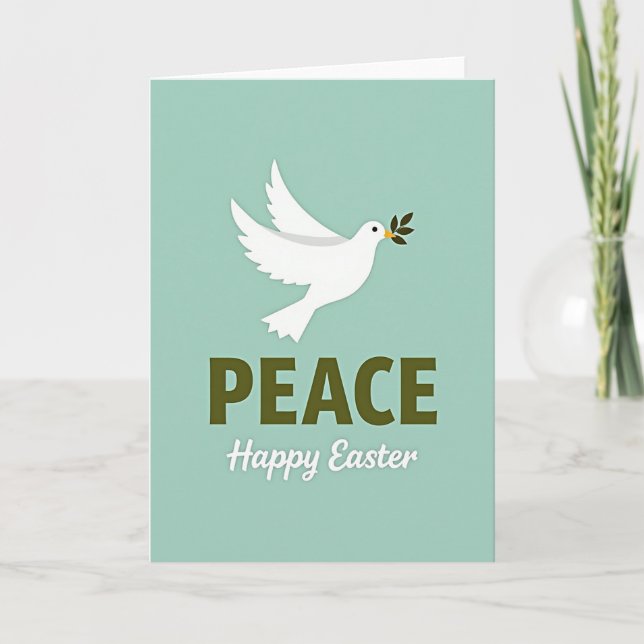 Peace Happy Easter Card (Front)