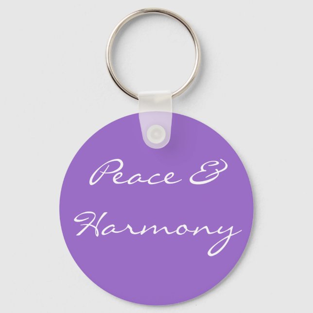 Peace & Harmony Keychain (Front)