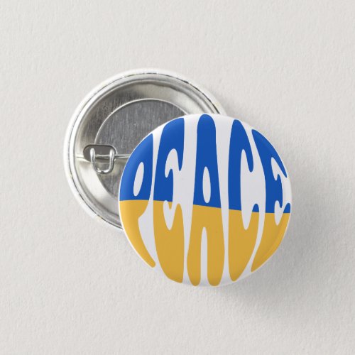 Peace Heart Love I Stand With Ukraine button