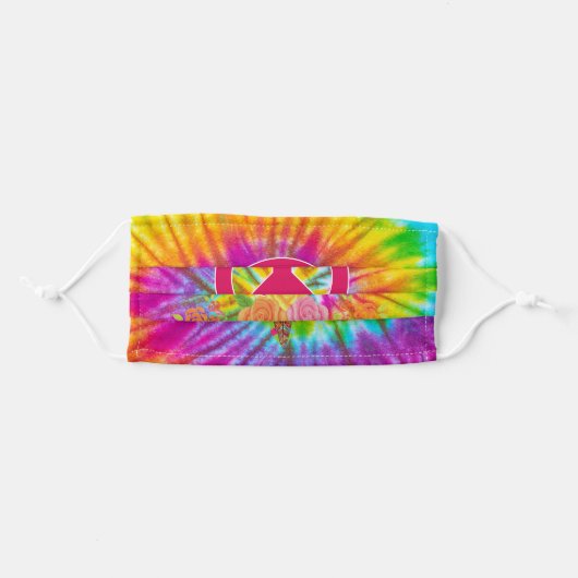 Peace Hippie Chic Face Mask (Front, Folded)