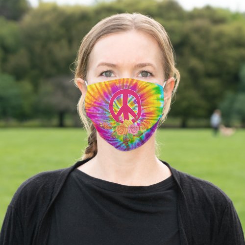 Peace Hippie Chic Face Mask