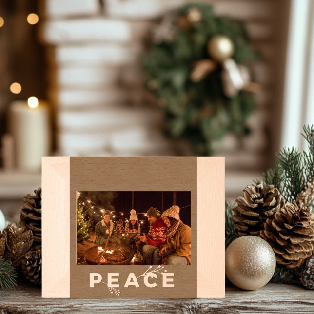 Peace Holiday Wooden Engraved Frames (Creator Uploaded)