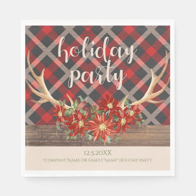 Peace Hope and Love Holiday Unicorn Napkins (Front)