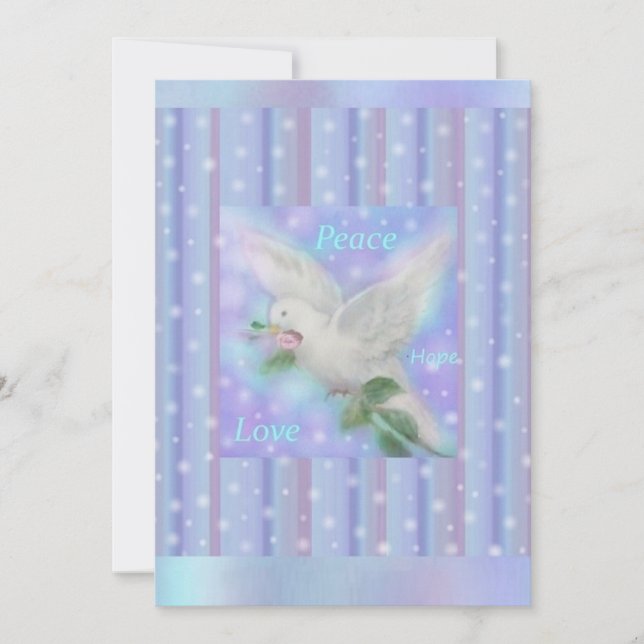 "Peace Hope Love" Encouragement Card (Front)