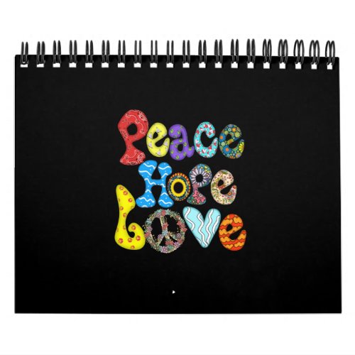 Peace Hope Love sublimation Calendar