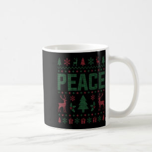 Peace I Come In Peace Couple Matching Ugly Christm Coffee Mug