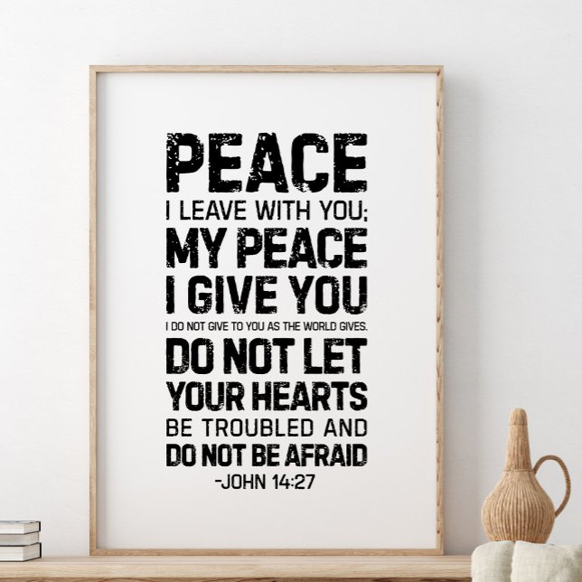 Peace I Leave With You, John 14:27 Poster (Creator Uploaded)