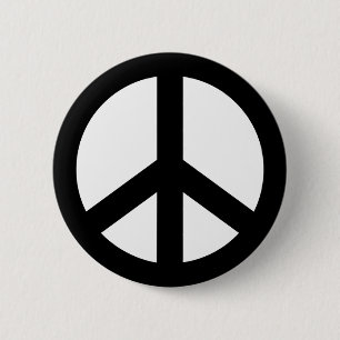 Peace icon pinback button
