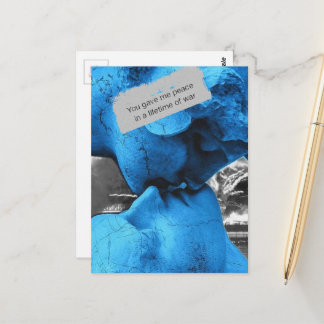 Peace in a Lifetime of War Collage Postcard