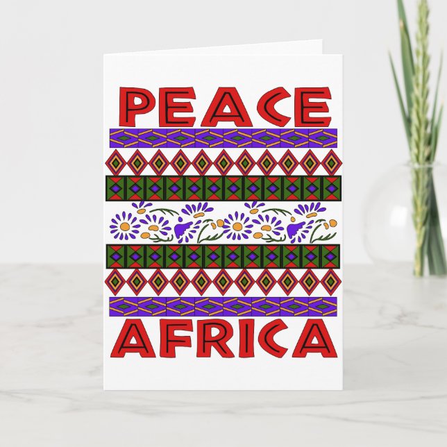 Peace In Africa Card (Front)