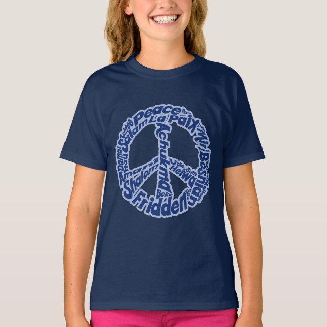Peace in all Languages T-Shirt (Front)