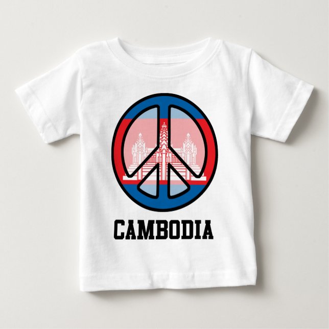 Peace In Cambodia Baby T-Shirt (Front)