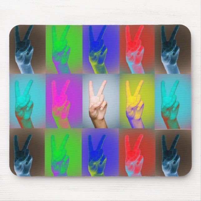 PEACE in color mousepad (Front)