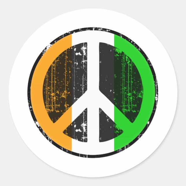 Peace In Cote Divoire Classic Round Sticker (Front)