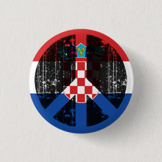 Peace In Croatia Pinback Button