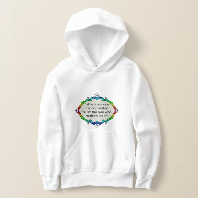 Peace in deep waters hoodie (Laydown)