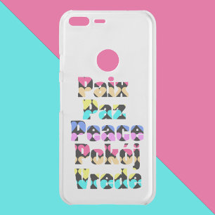 Peace in Different Languages Bright Hearts Uncommon Google Pixel XL Case