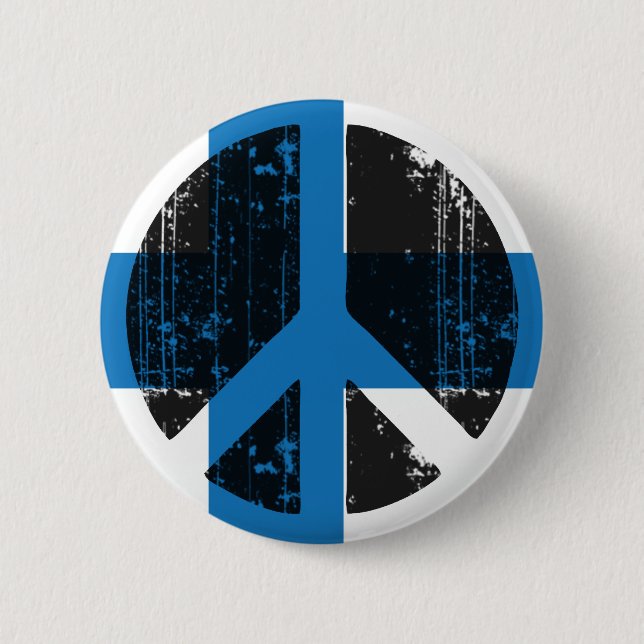 Peace In Finland Pinback Button (Front)