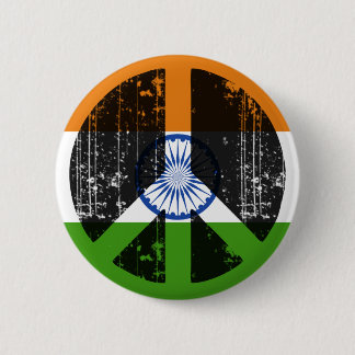 Peace In India Pinback Button