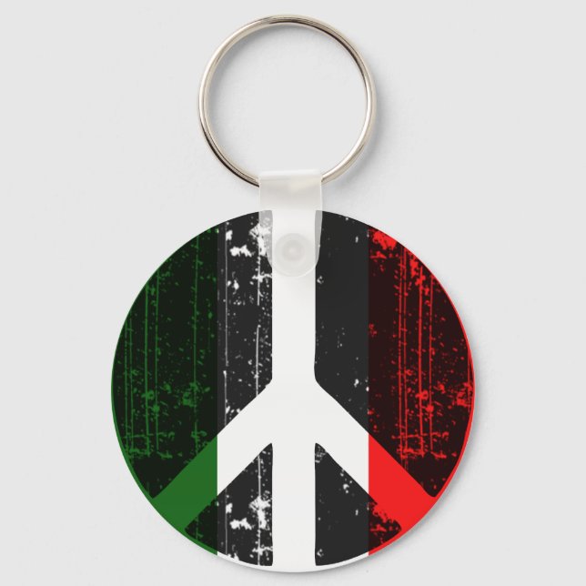 Peace In Italy Keychain (Front)