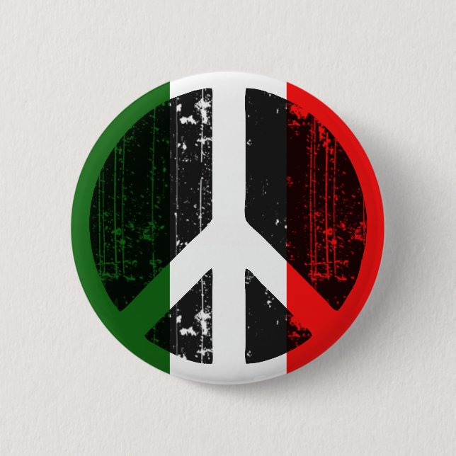 Peace In Italy Pinback Button (Front)