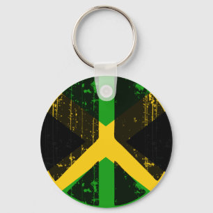Peace In Jamaica Keychain