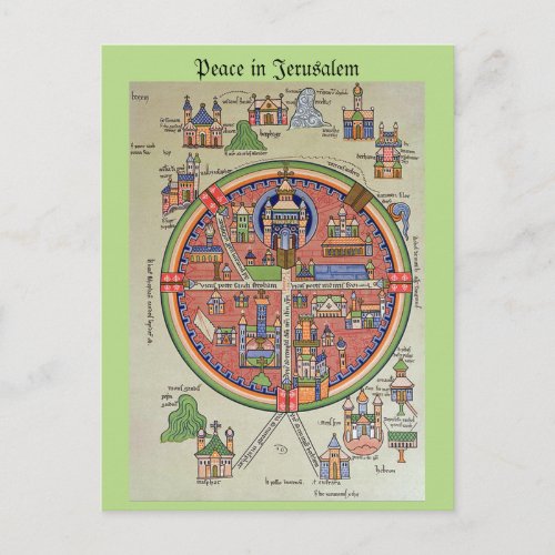 Peace in Jerusalem postcard