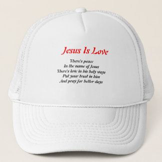 Peace in jesus mesh hats