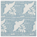 PEACE in many languages custom color fabric