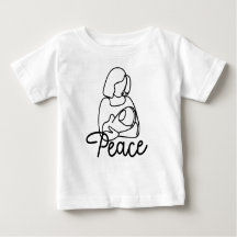 Peace in Mom’s Arms Baby Bodysuit