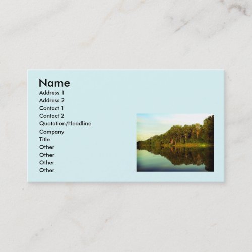 Peace in nature business card