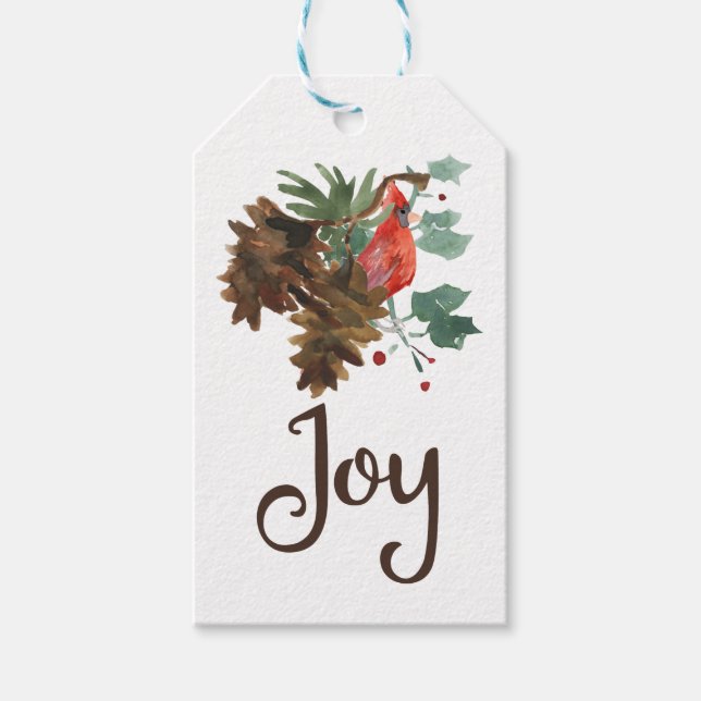 Peace in Nature Christmas holiday gift tag (Front)