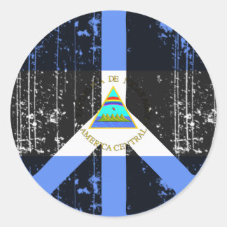 Peace In Nicaragua Classic Round Sticker