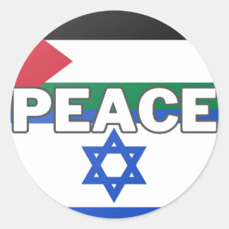 Peace in Palestine Israel Classic Round Sticker