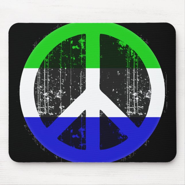Peace In Sierra Leone Mouse Pad (Front)