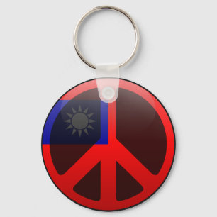 Peace in Taiwan Keychain