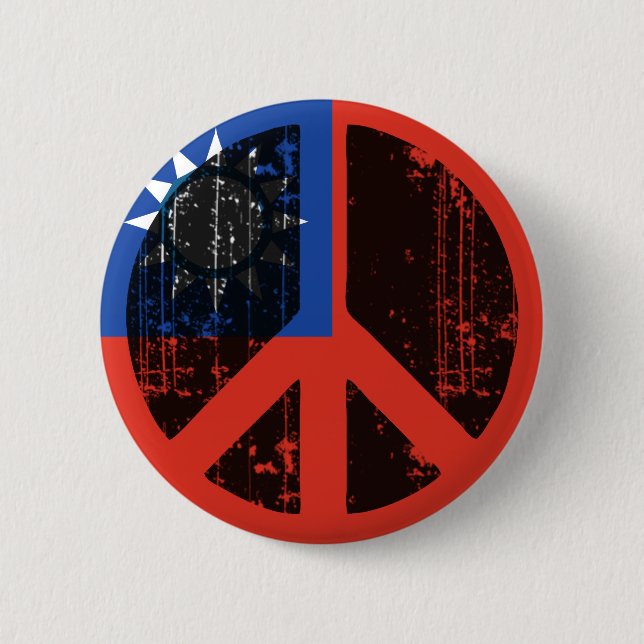 Peace In Taiwan Pinback Button (Front)