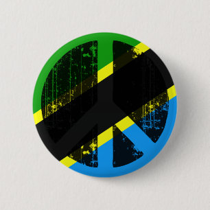 Peace In Tanzania Pinback Button