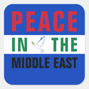 Peace in the Middle East Square Sticker