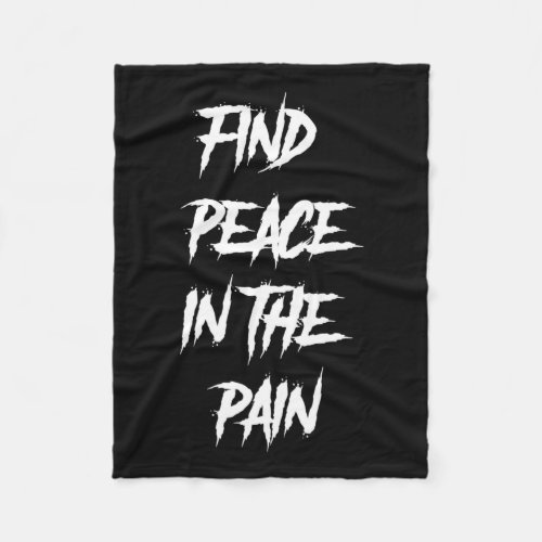 Peace In The Pain Mental Health Suicide Awareness  Fleece Blanket