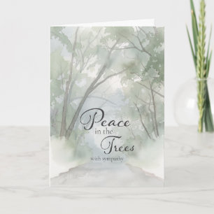 Peace in the Trees Sympathy Card