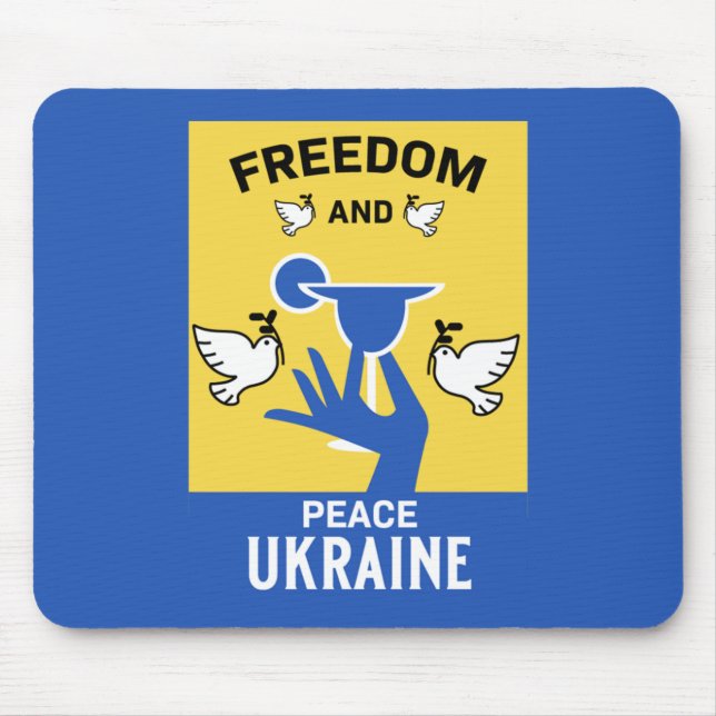 Peace In The Ukraine - Love And Support   Mouse Pad (Front)