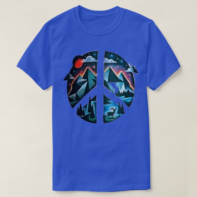 Peace In The Wild Triblend T-Shirt (Design Front)