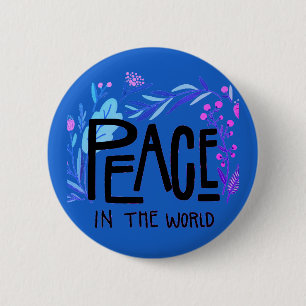 Peace in the World Button