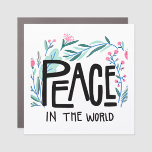 Peace in the World Car Magnet