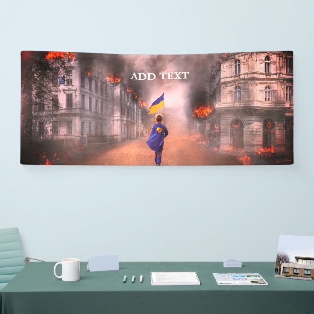 Peace in the world of Ukraine Banner (Tradeshow)