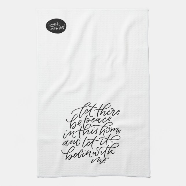 Peace in this Home Kitchen Towel (Vertical)